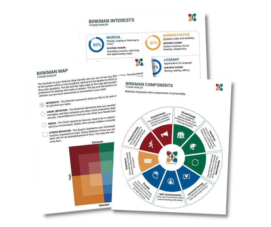 Birkman Personality Assessment Instrument | Yvonne Winkler | Birkman ...